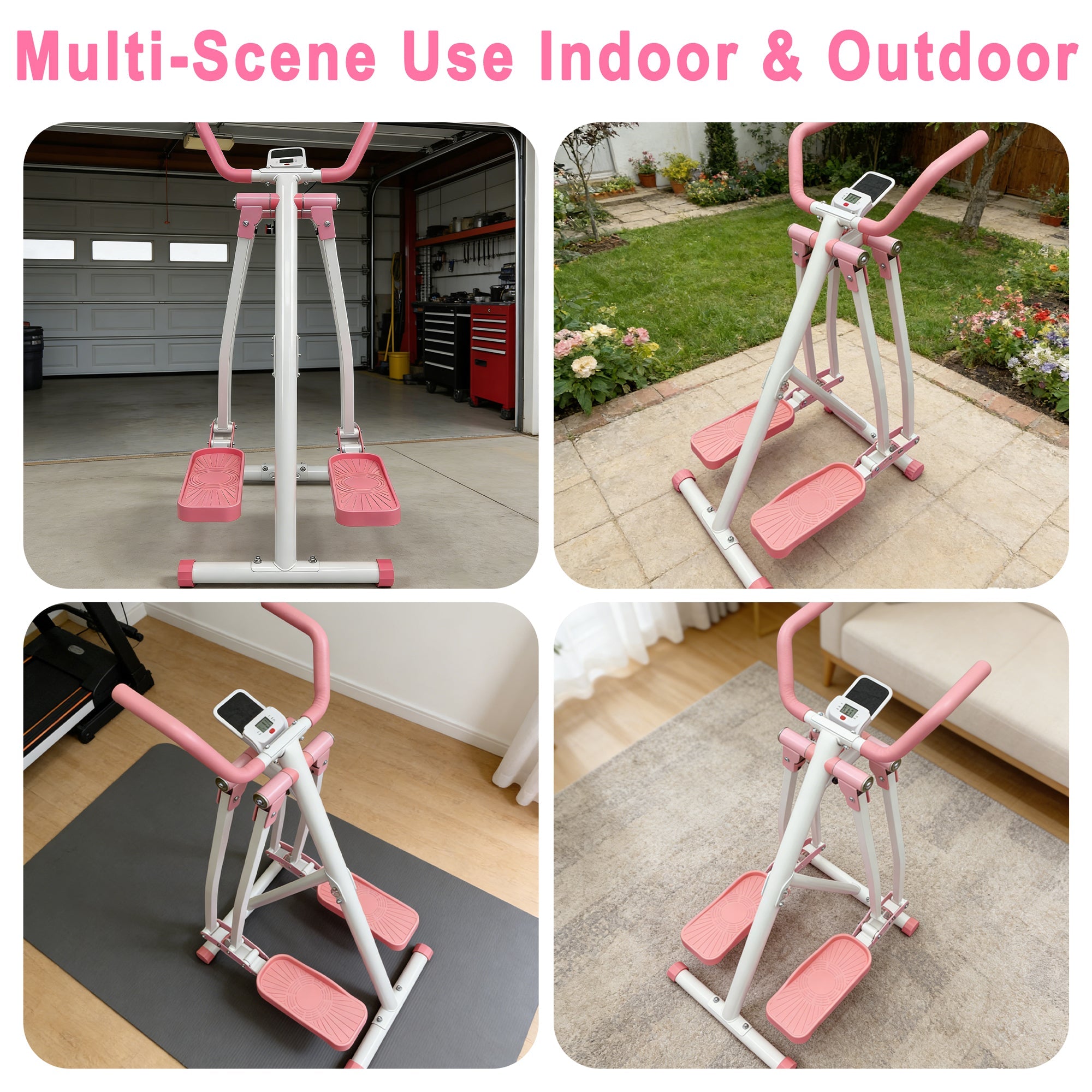 Air Walk Elliptical Machine - Foldable Cardio Cross Trainer by HouseOfZazla