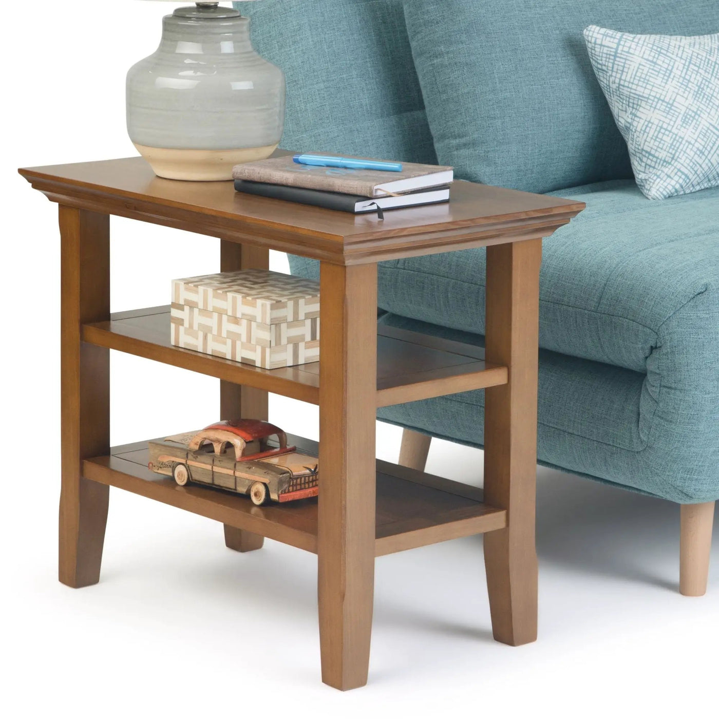 Acadian - Narrow Side Table, Handcrafted by HouseOfZazla