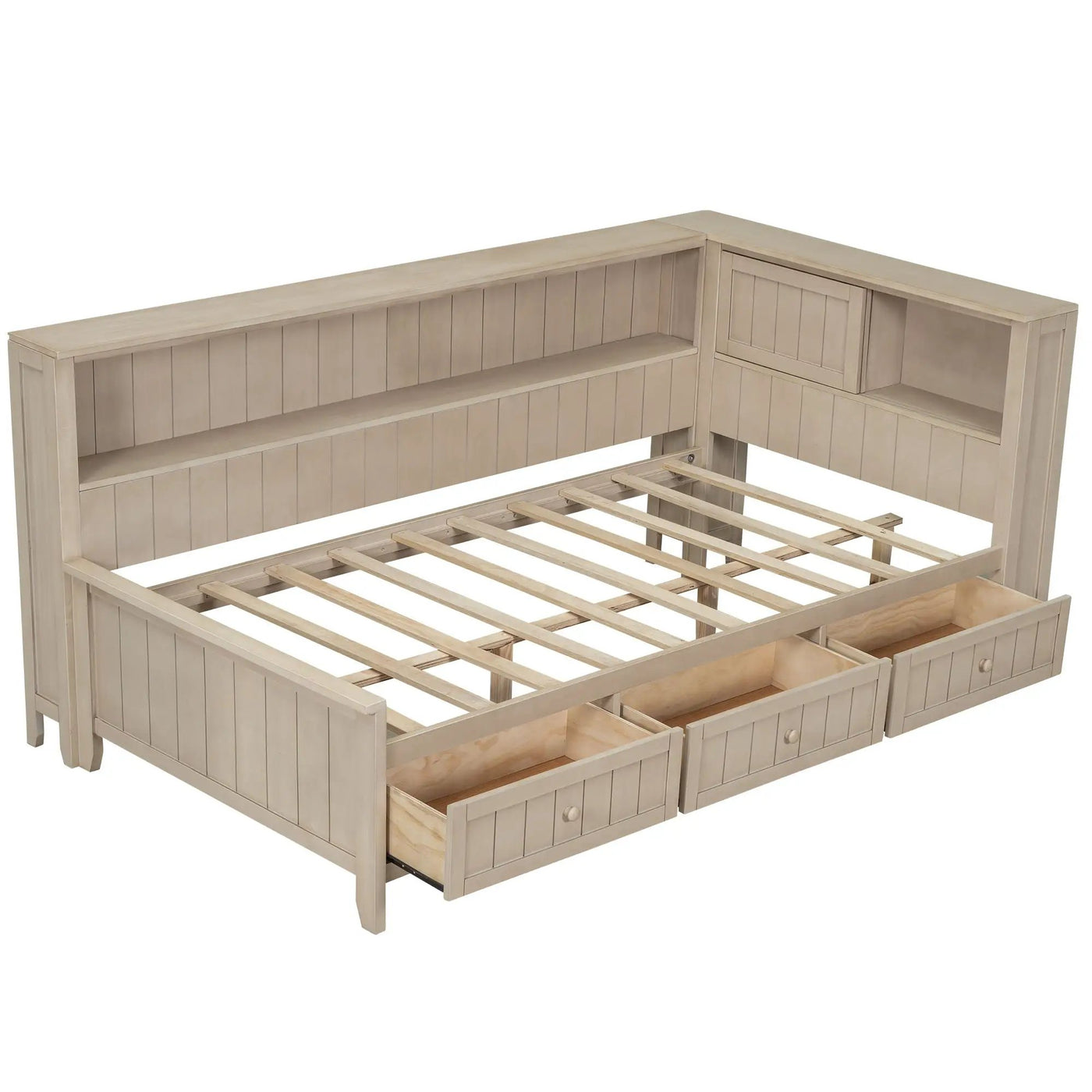 Daybed With Storage Shelves by Unique Piece Furniture