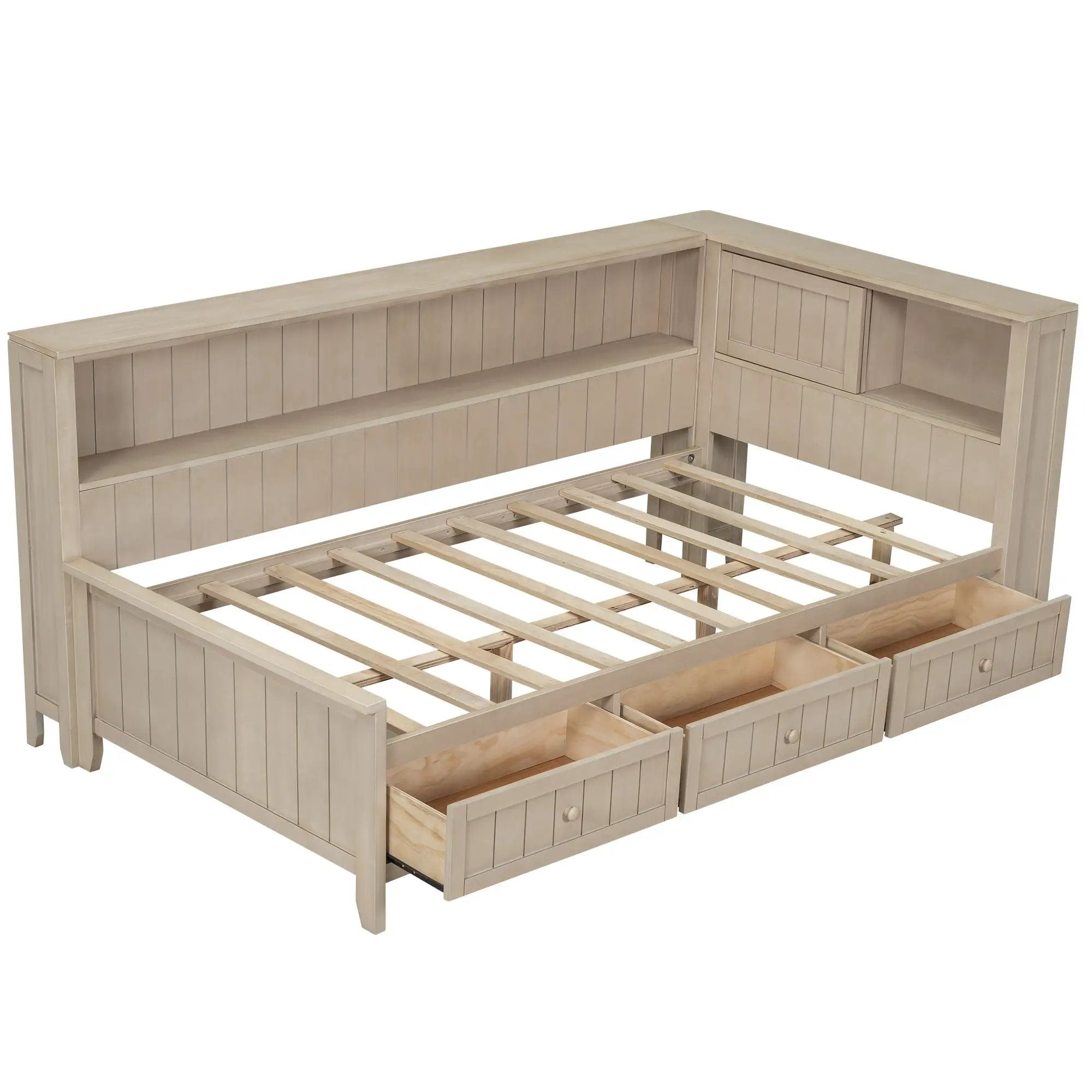 Daybed With Storage Shelves by Unique Piece Furniture