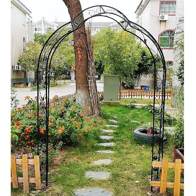 Metal Garden Arch Assemble Freely With 8 Styles Garden Arbor Trellis Climbing Plants Support Rose Arch by HouseOfZazla