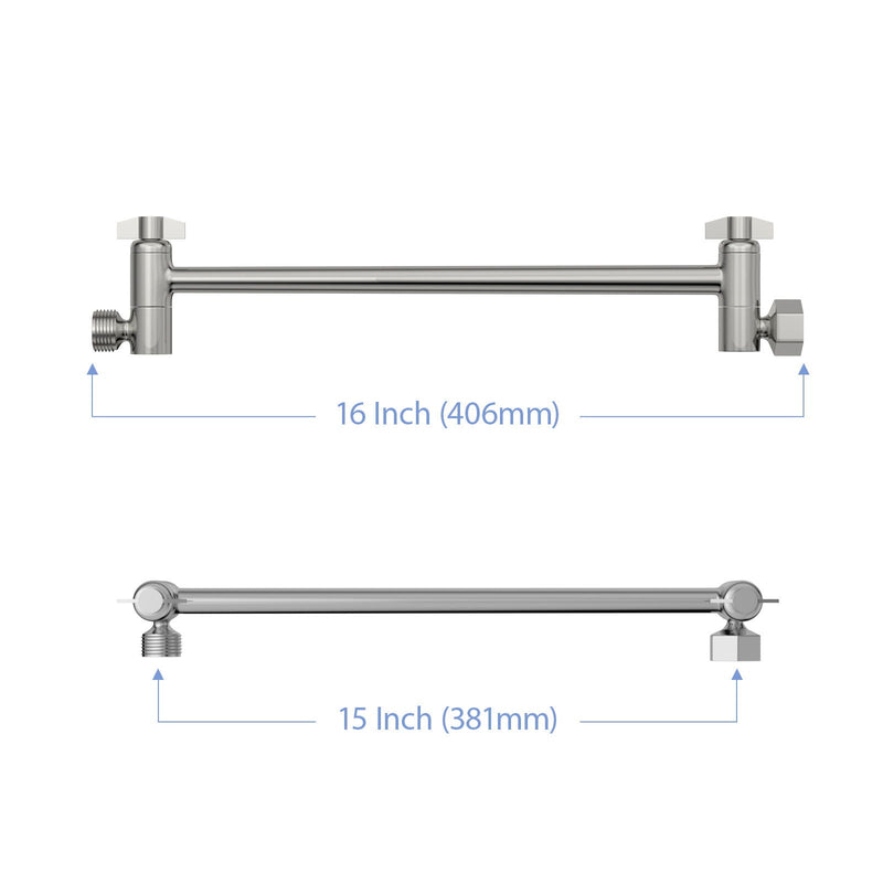 Sleek Design Stainless Steel Shower Arm Extension by HouseOfZazla
