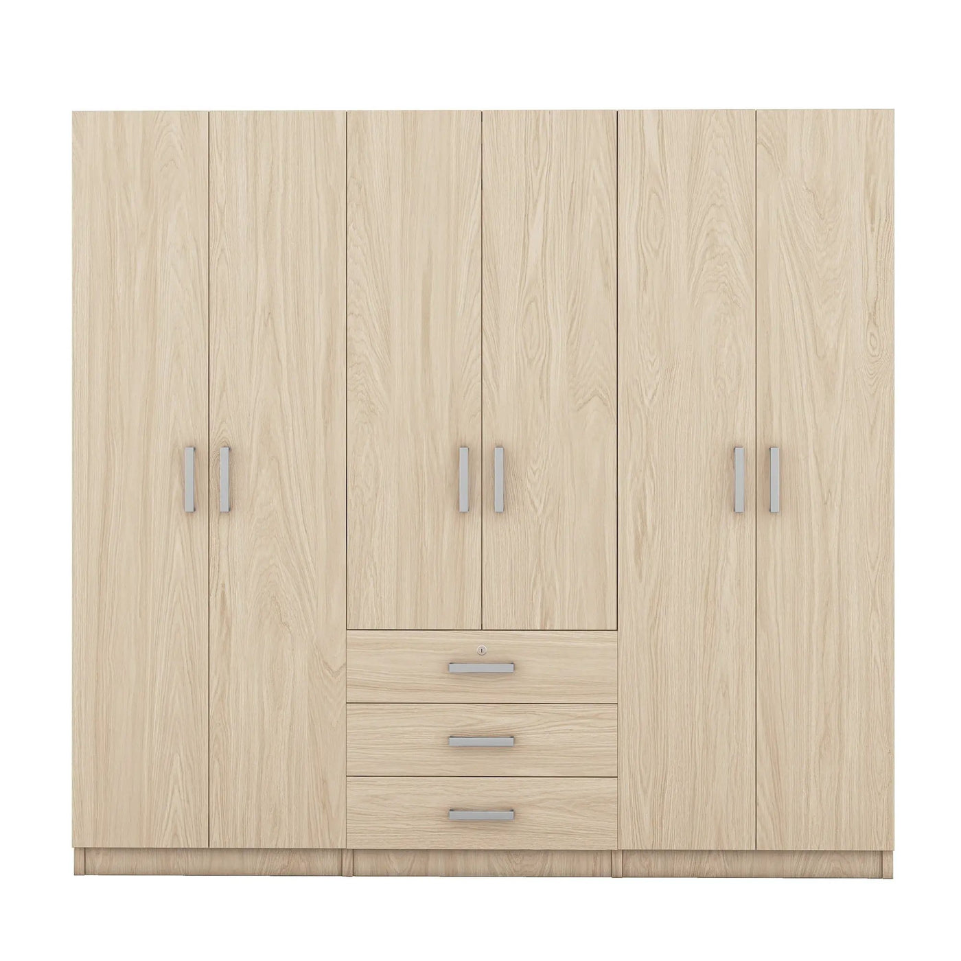 6 Doors Wardrobe Storage For Bedroom, With Big Drawers by Unique Piece Furniture