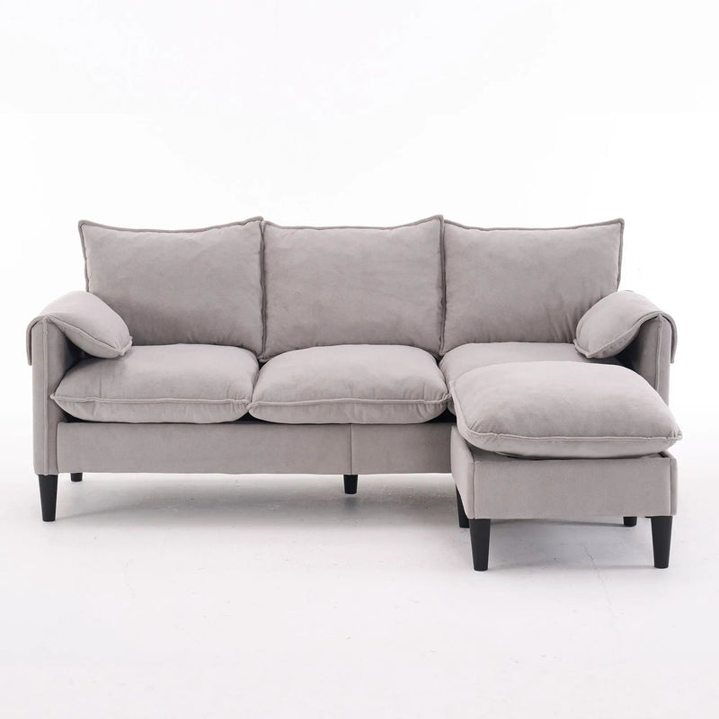 Convertible Combination Sofa With Footstools With Storage by Unique Piece Furniture