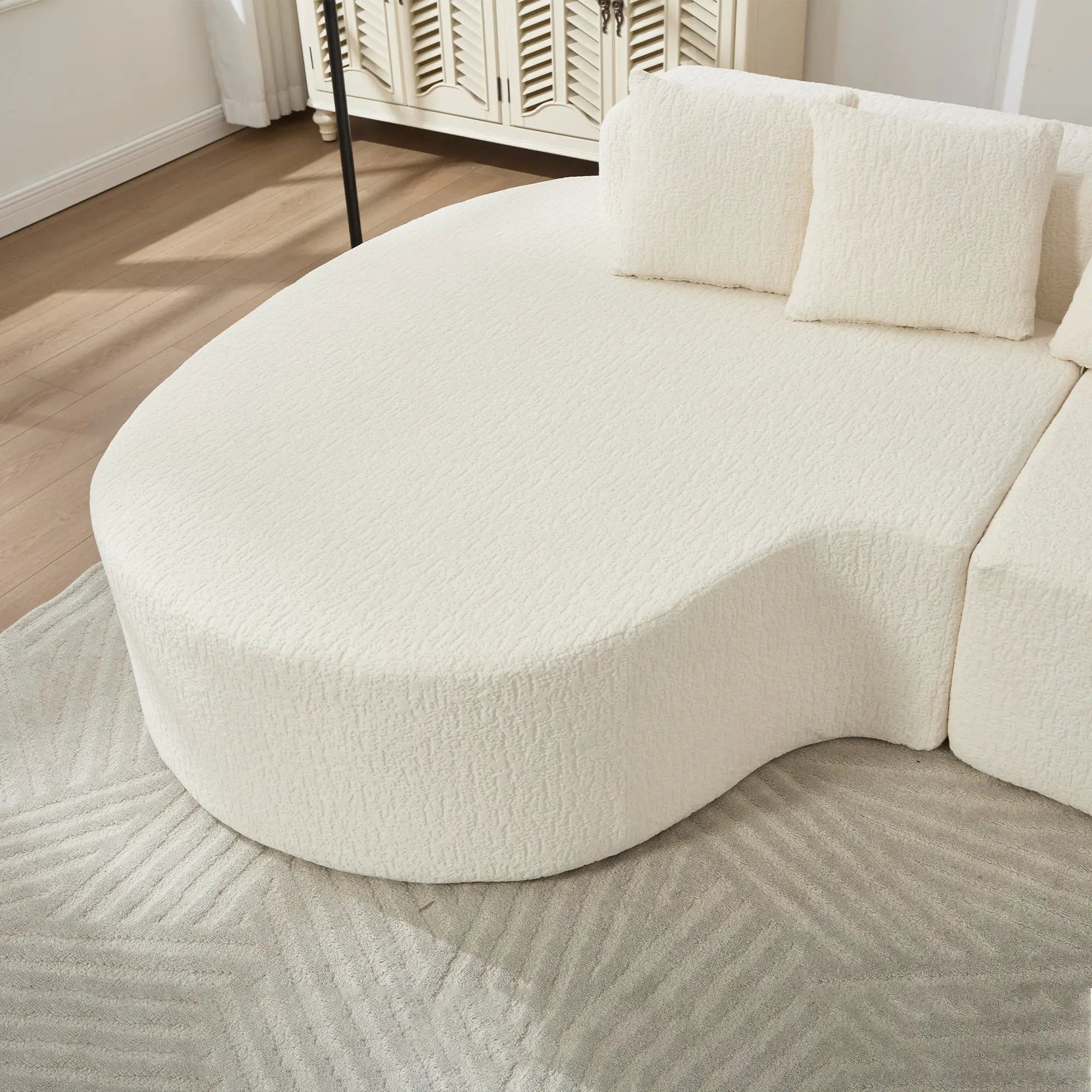 Boneless Couches for Living Room - White by HouseOfZazla