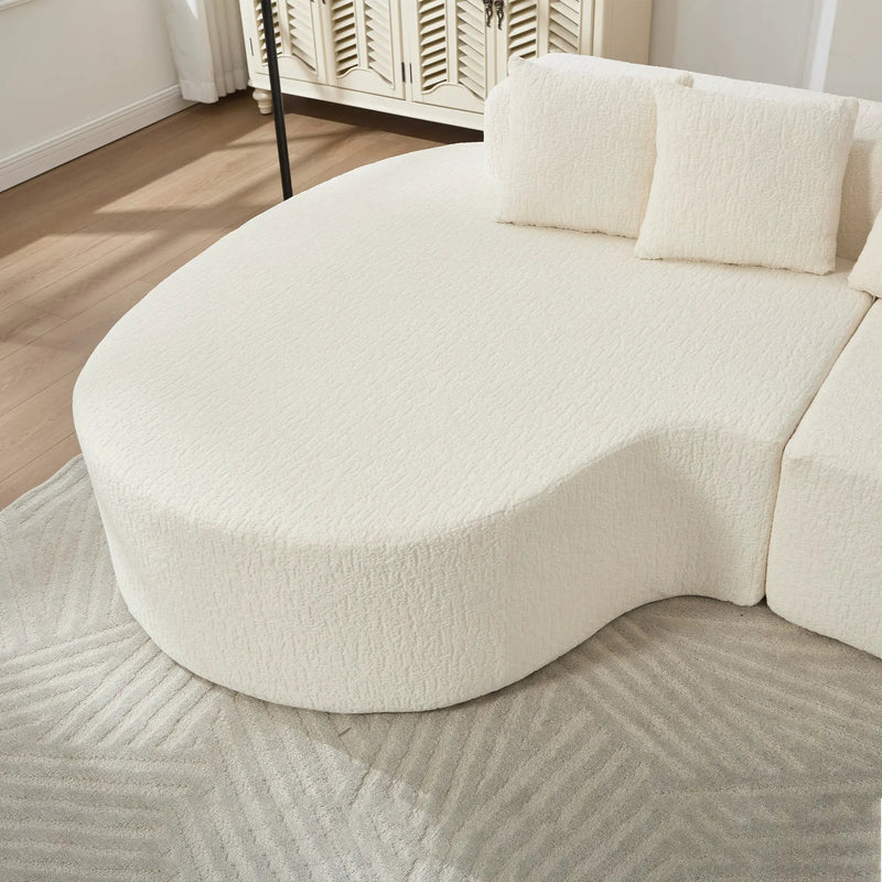 Boneless Couches for Living Room - White by HouseOfZazla