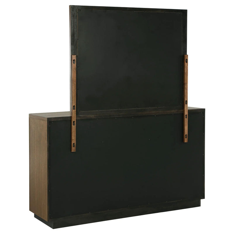 Terrace 6-drawer Dresser and Mirror Ash Brown by Unique Piece Furniture