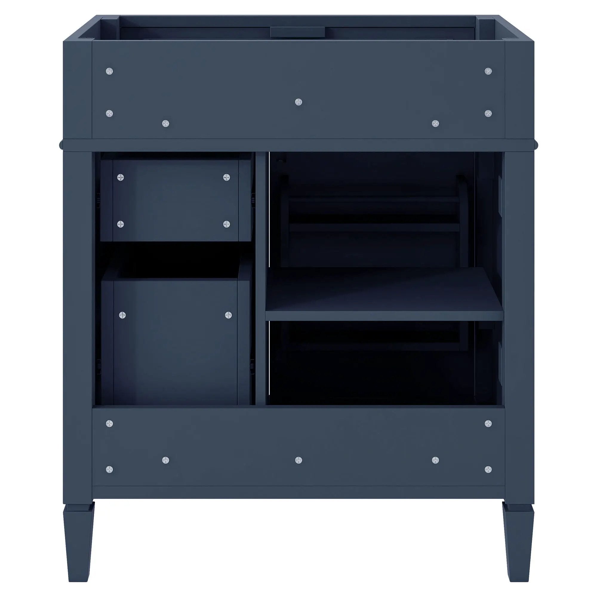 Bathroom Vanity With 2 Drawers And Tip-Out Drawer, Storage Cabinet by HouseOfZazla