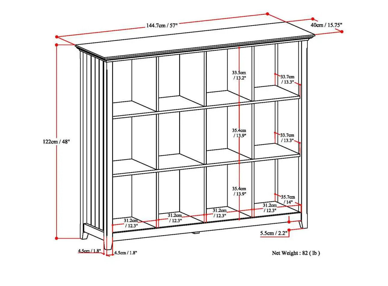 Acadian - Handcrafted Cube Storage by Unique Piece Furniture