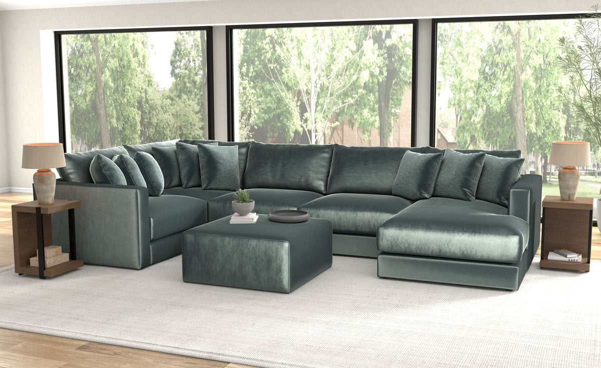 Remington - Modular Sofa And Cocktail Ottoman - Pine, photo 7 of 28