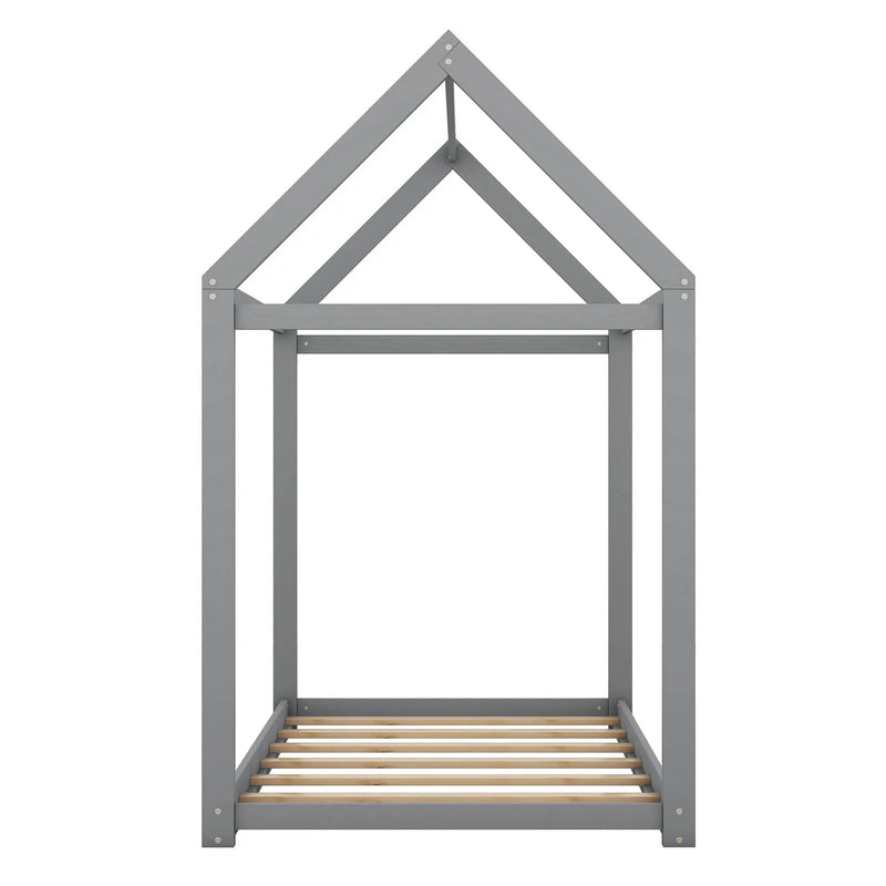 Wooden House Shaped Bed