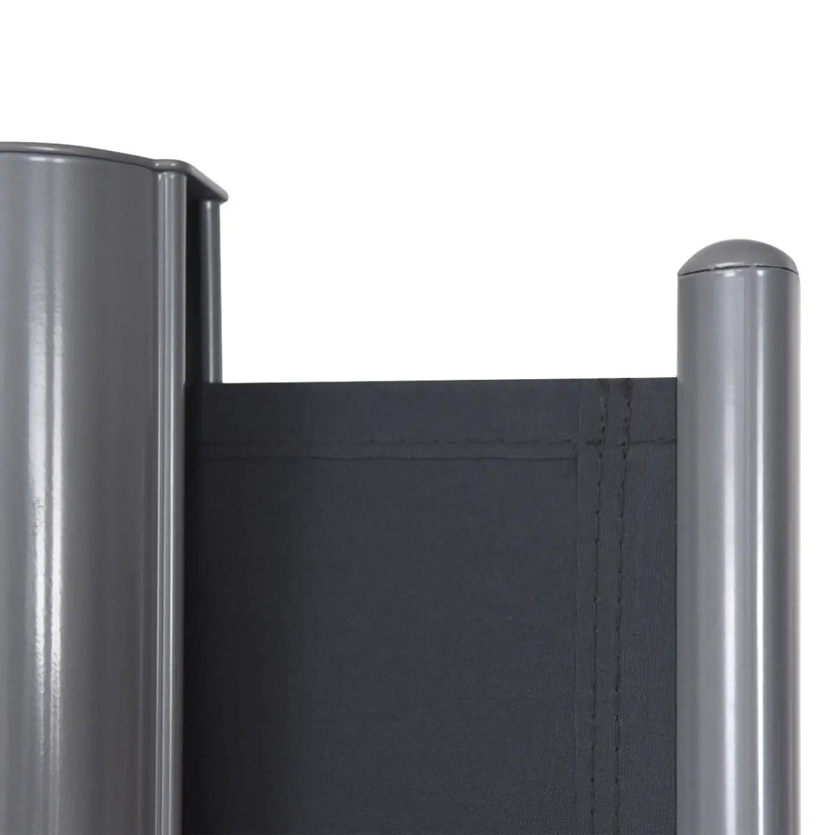 237 x 63 Inch Patio Retractable Double Folding Side Awning Screen Divider by DirectDeals