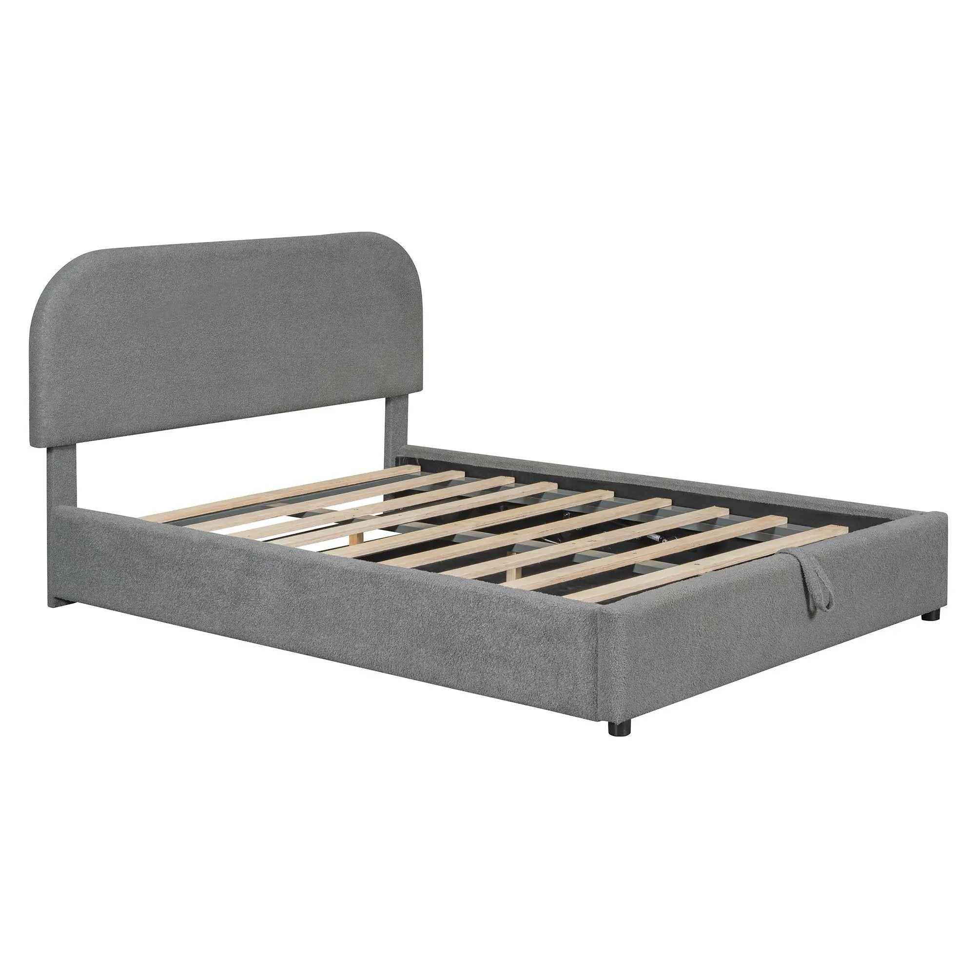 Upholstered Platform Bed With Hydraulic Storage System by HouseOfZazla