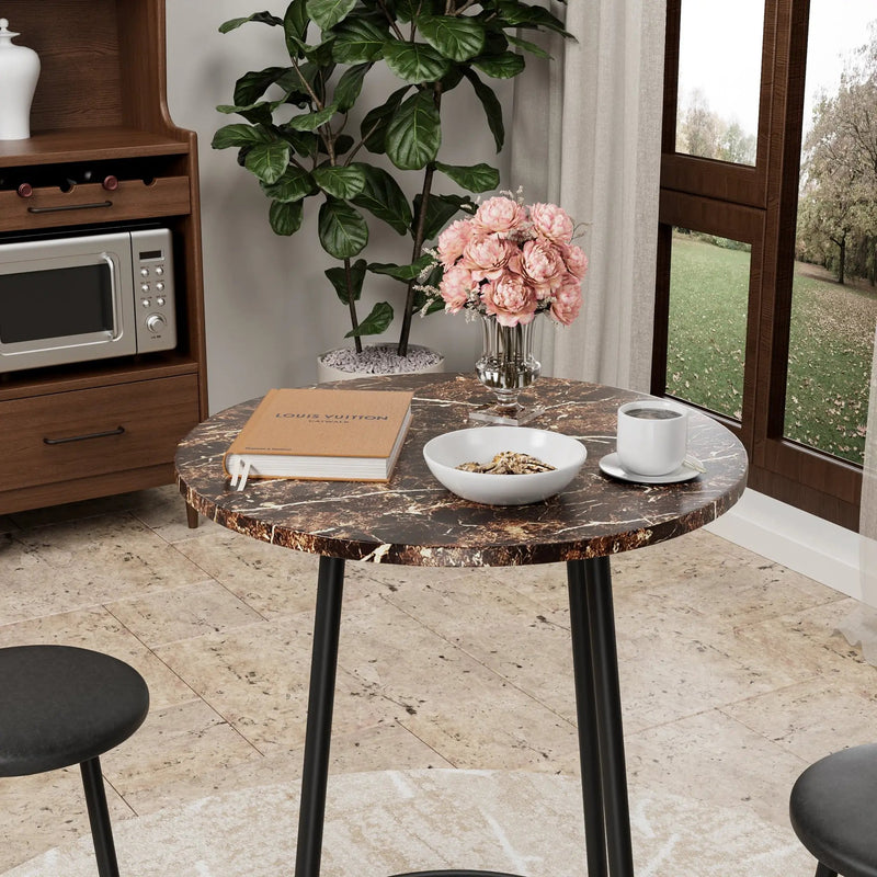 3-Piece Bar Table Set with 2 Bar Stools by HouseOfZazla