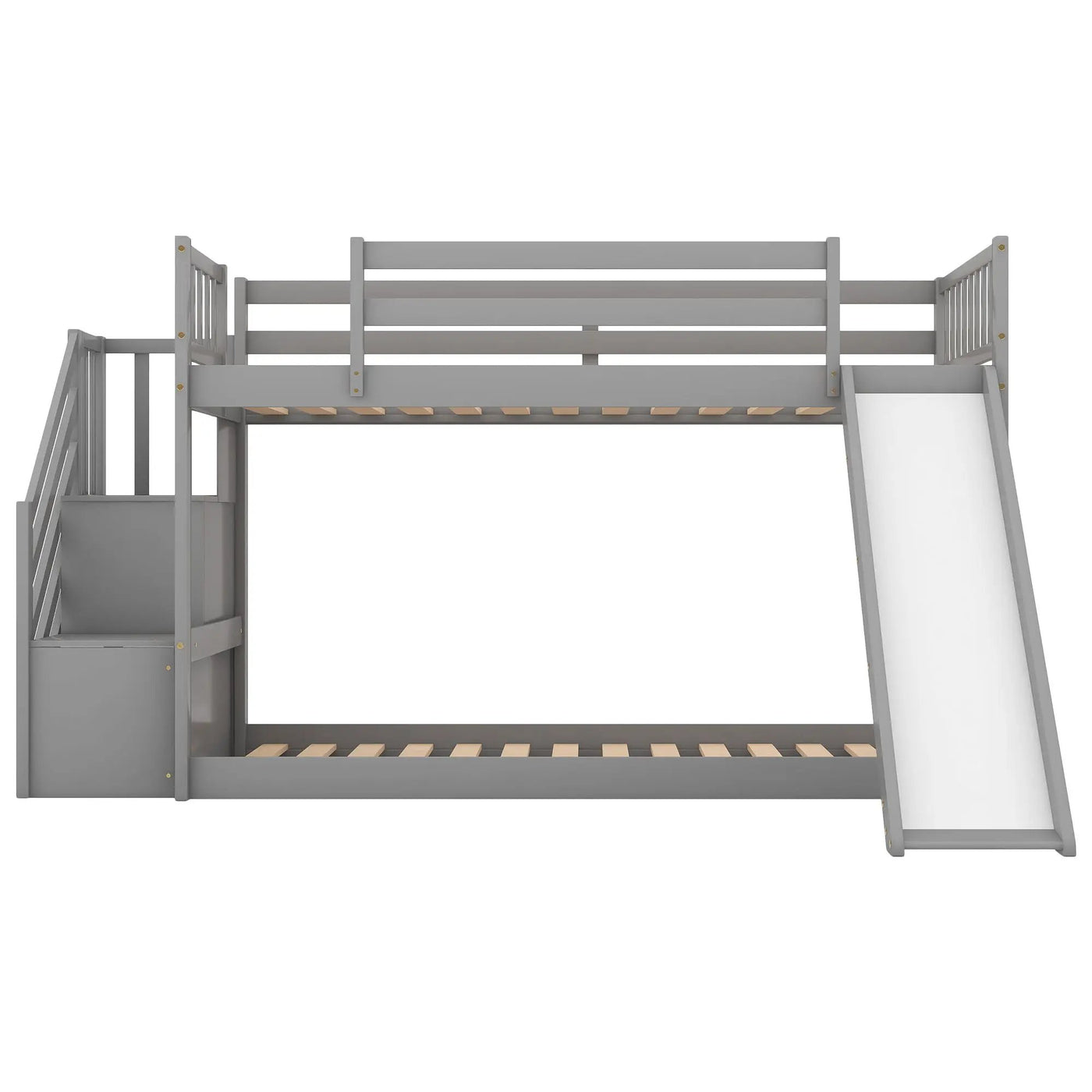 Bunk Bed With Convertible Slide And Stairway by HouseOfZazla