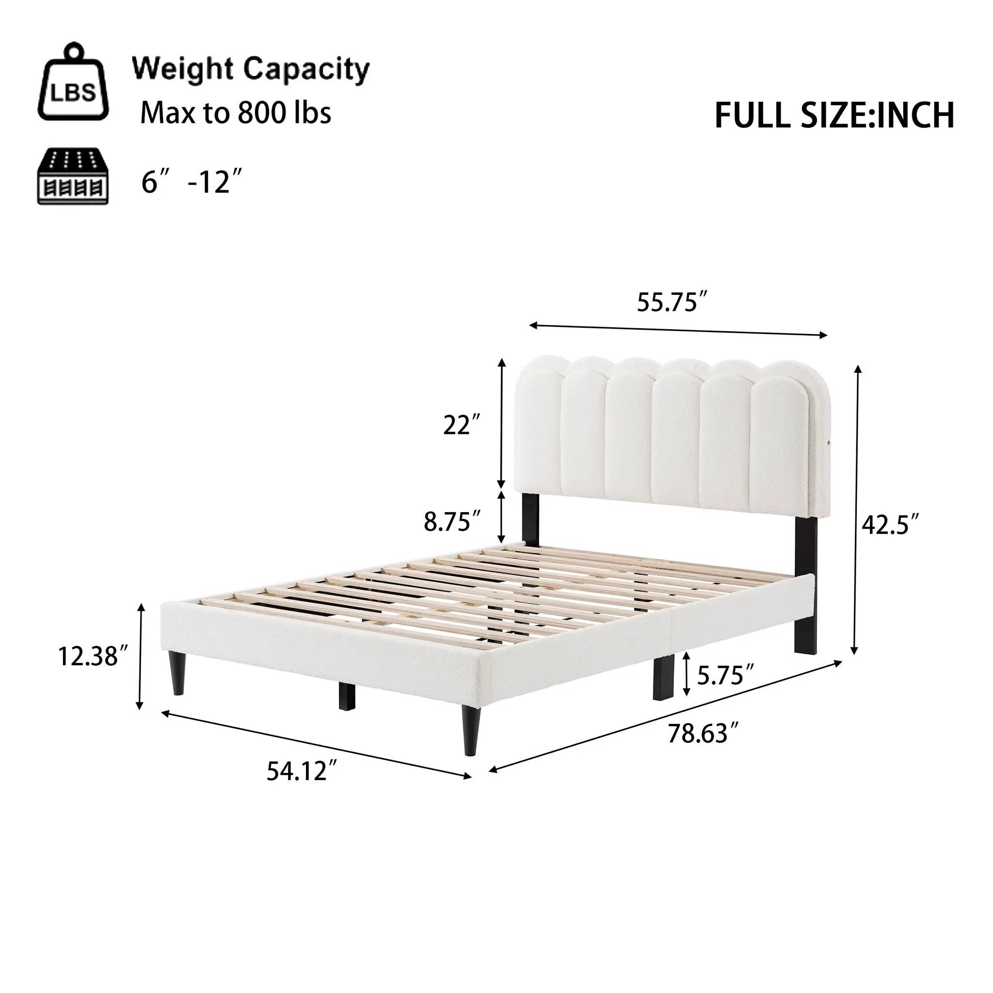 Lambswool Petal Headboard Bed Frame by HouseOfZazla