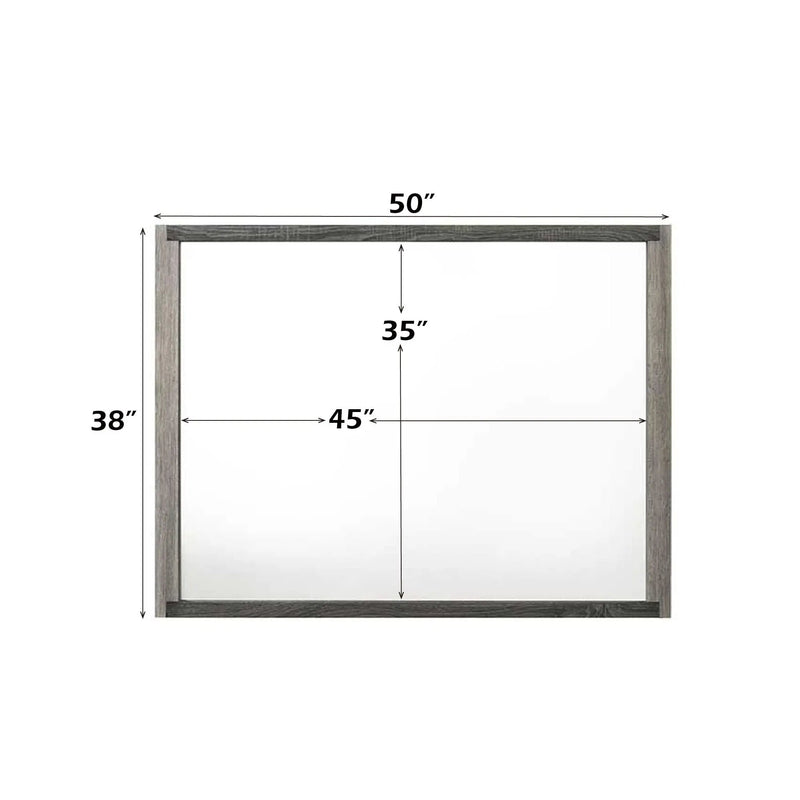 Jehoram - Mirror - Gray by Unique Piece Furniture