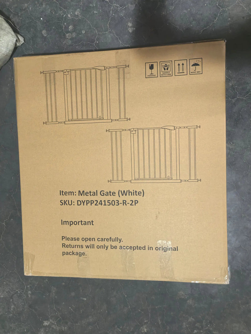 2 Pack 29.5-44.1" Wide Baby Gate for Stairs and Doorways by HouseOfZazla
