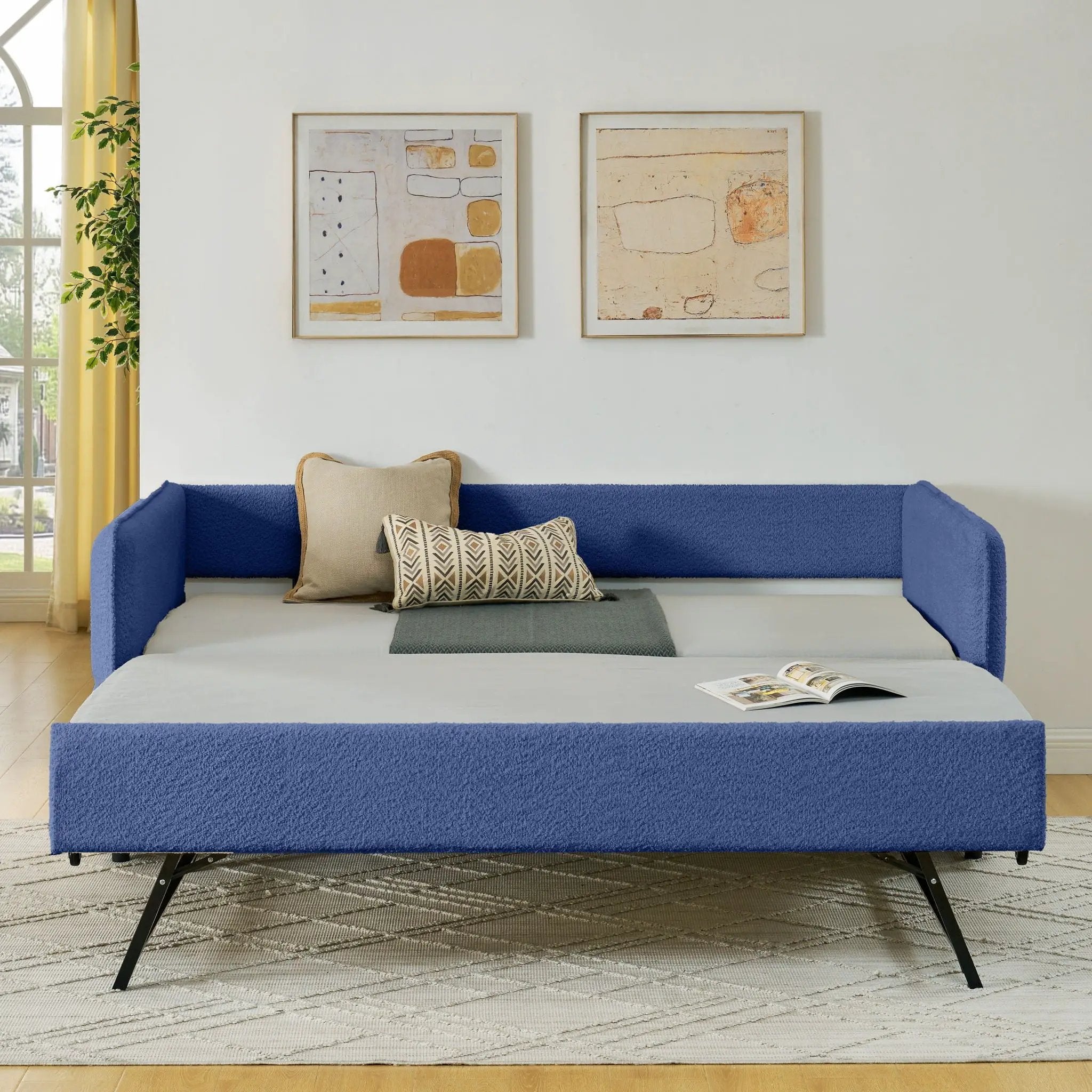 Upholstered Daybed With Pop Up Trundle by Unique Piece Furniture