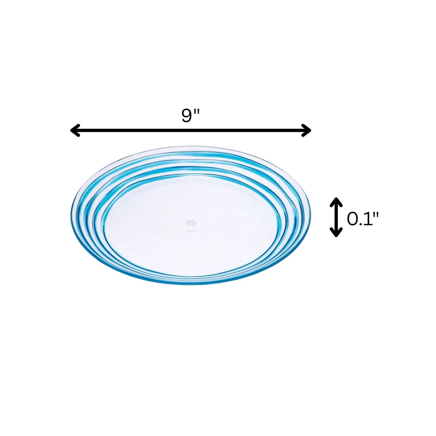 Designer Swirl Acrylic Dinner Plates (Set of 4) by HouseOfZazla