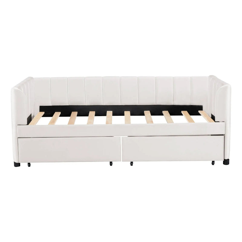 Upholstered Daybed With Ergonomic Design Backrest by Unique Piece Furniture