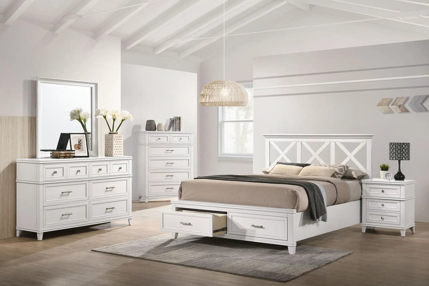 3 Drawer Nightstand With USB by HouseOfZazla