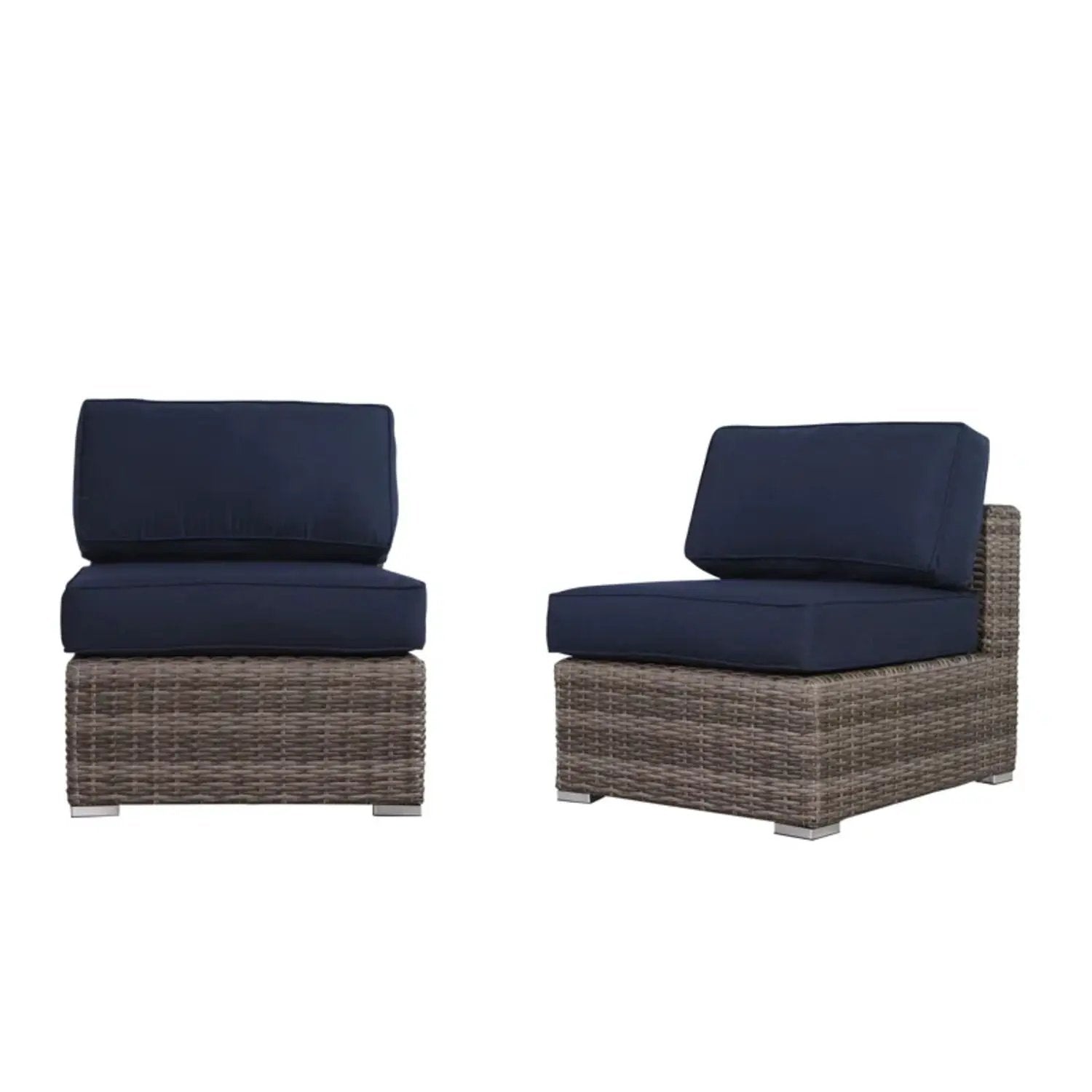 Seating Set With Cushions Handcrafted Wicker Design by HouseOfZazla