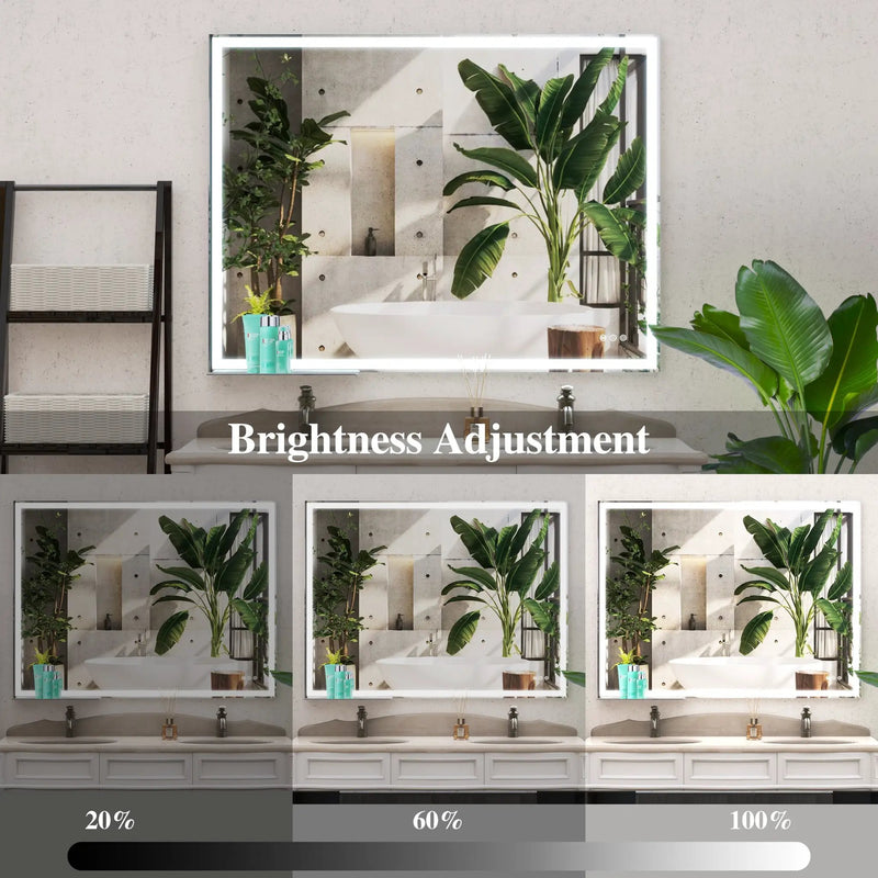 48x36 inch LED Bathroom Vanity Mirror by HouseOfZazla