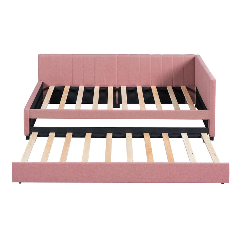 Upholstered Daybed, Sofa Bed Frame, No Box Spring Needed by HouseOfZazla