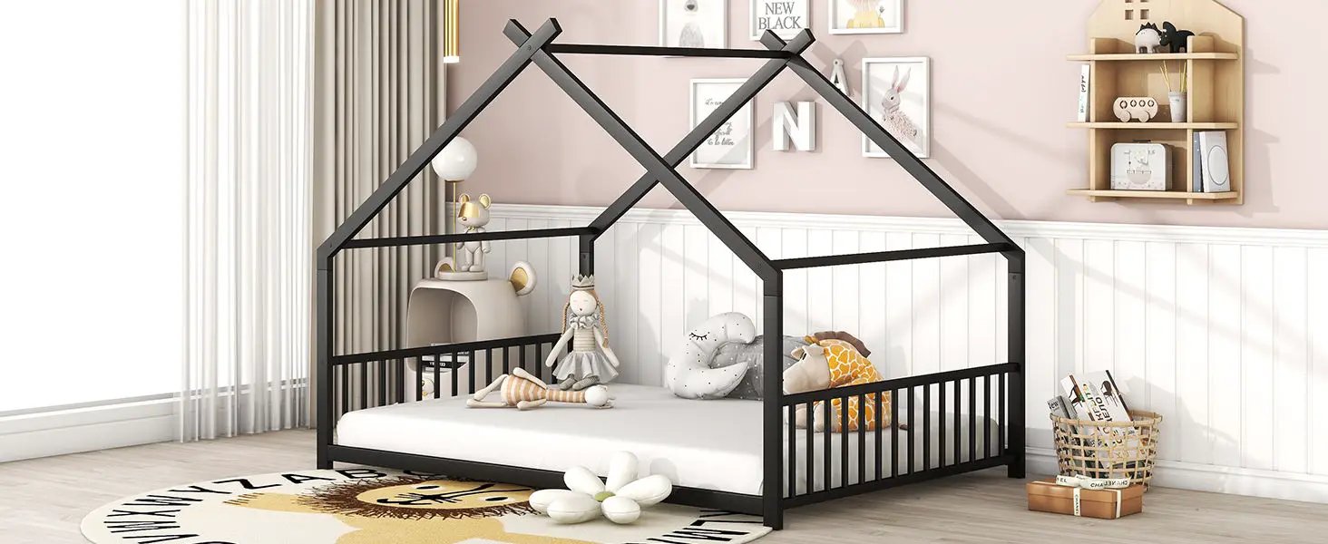 Metal House Bed by HouseOfZazla