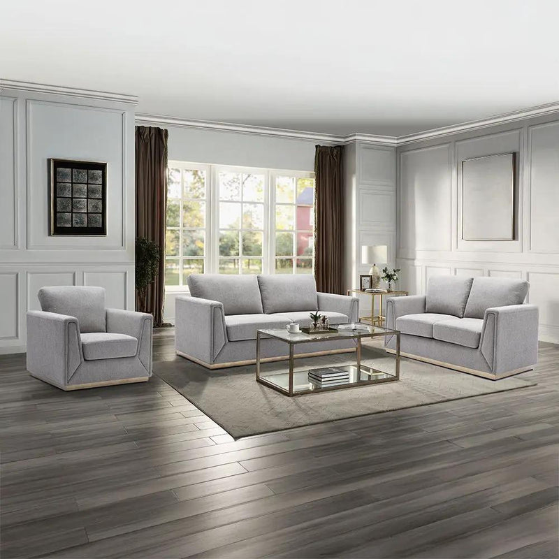 Valin - Sofa - Gray Linen by Unique Piece Furniture
