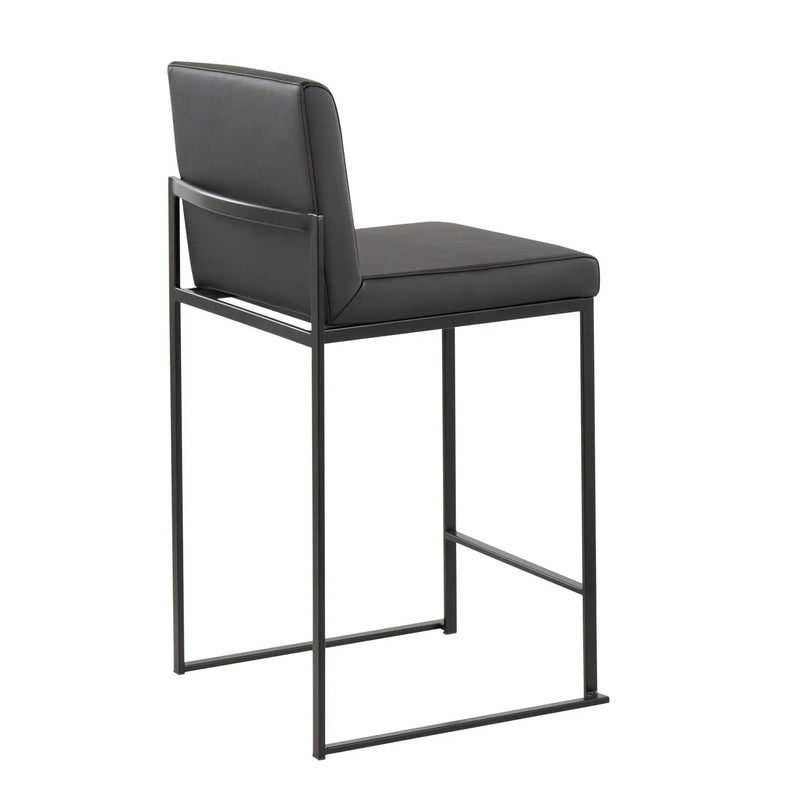 Fuji - Contemporary Modern Elegance, High Back Counter Stool by HouseOfZazla