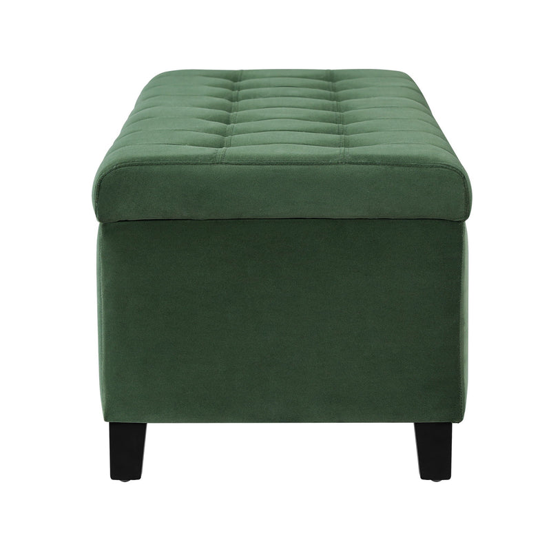 Upholstered Storage Ottoman Bench, Foot Rest For Bedroom by HouseOfZazla
