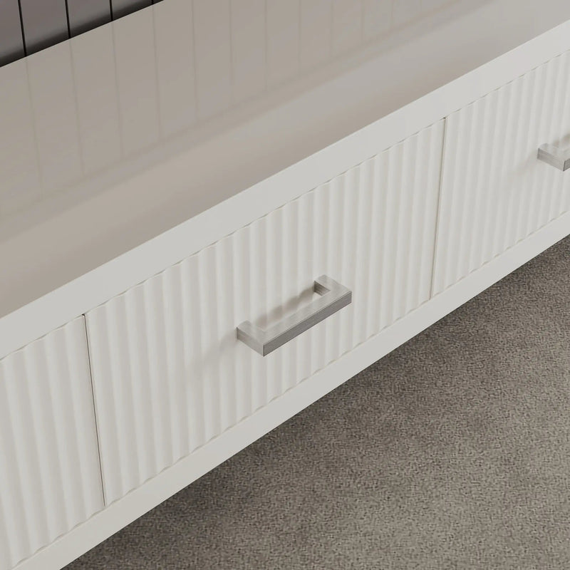 TV Stand With Slatted Drawers by Unique Piece Furniture
