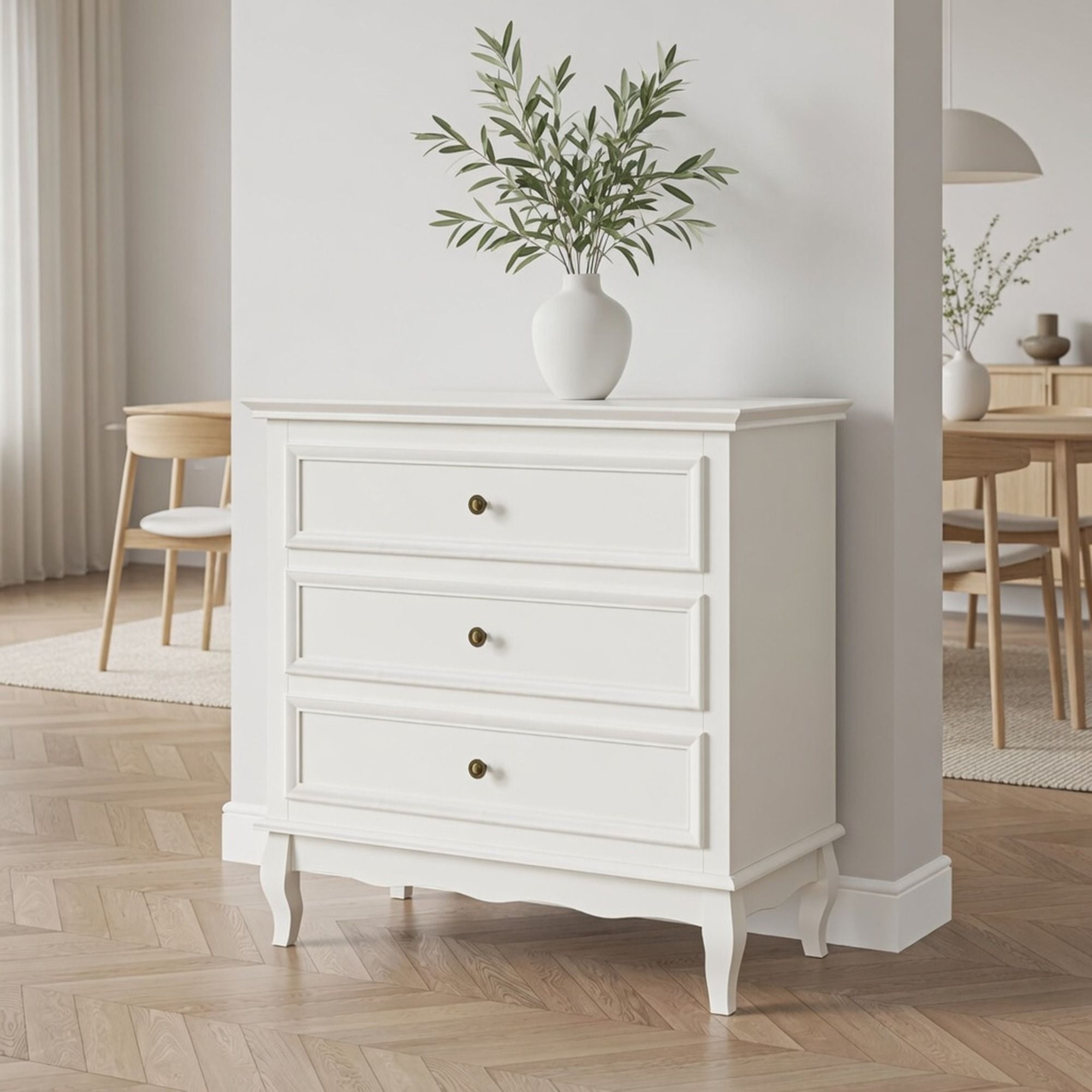 3 Drawer Dresser - White by HouseOfZazla