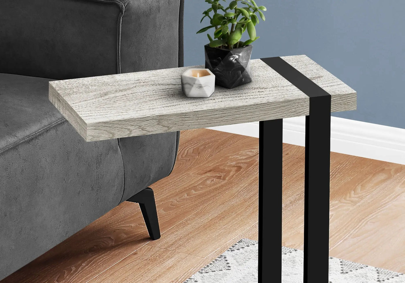 Accent Table, C - Shaped, Contemporary & Modern Stylish Design by Unique Piece Furniture