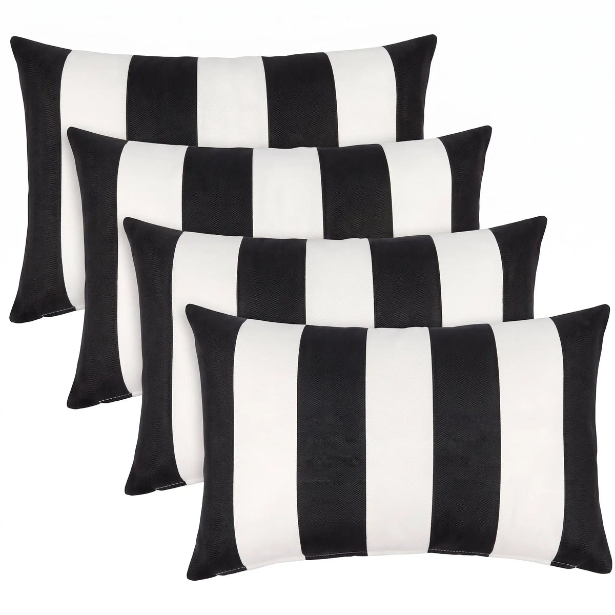 4 Pack Outdoor Lumbar Pillow Covers by HouseOfZazla