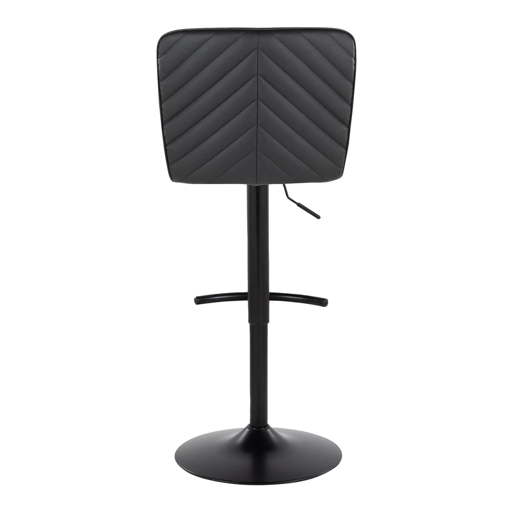 Henry - Contemporary Adjustable Barstool & Swivel With Rounded T Footrest (Set of 2) by Unique Piece Furniture