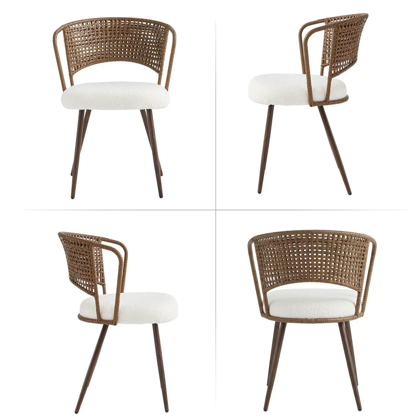 Farmhouse Style Wicker Dining Chair by HouseOfZazla