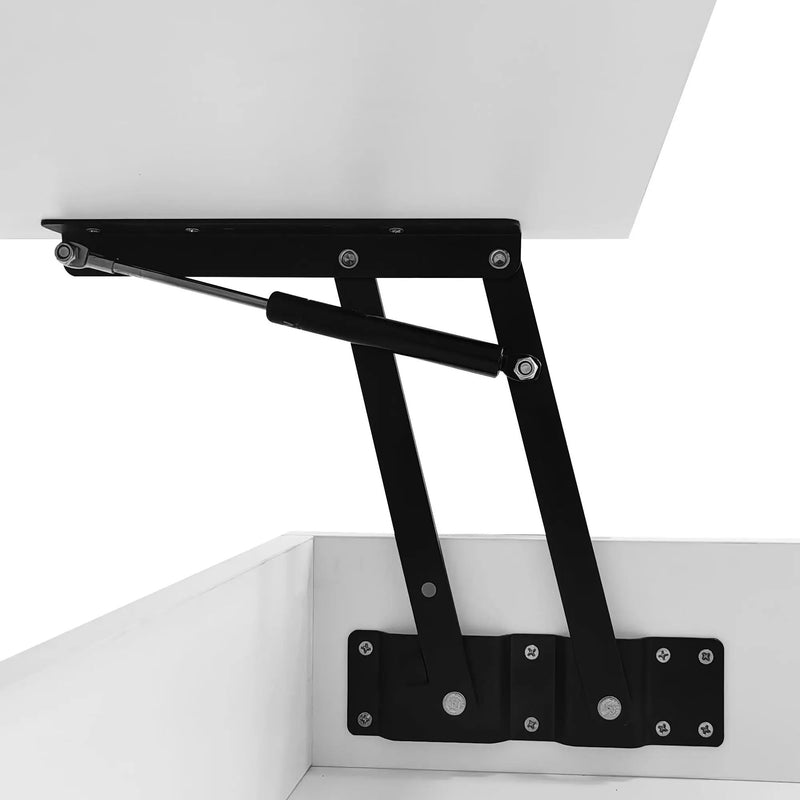 Lift Top Coffee Table With 2 Drawers, Hidden Space And LED Lights For Living Room by HouseOfZazla