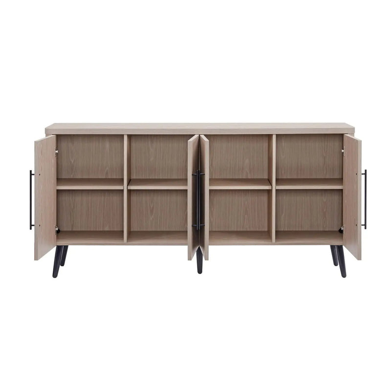 Jodie - Fluted Sideboard - Oak by HouseOfZazla