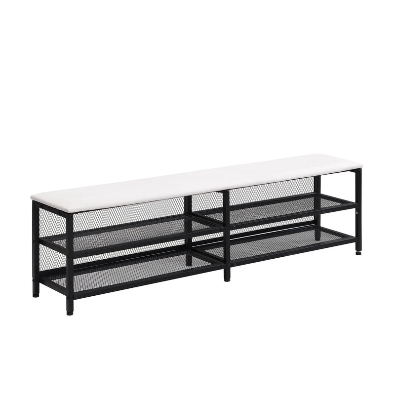 Platform Bed With 2 Tier Storage Shelves, Storage Cabinet by HouseOfZazla