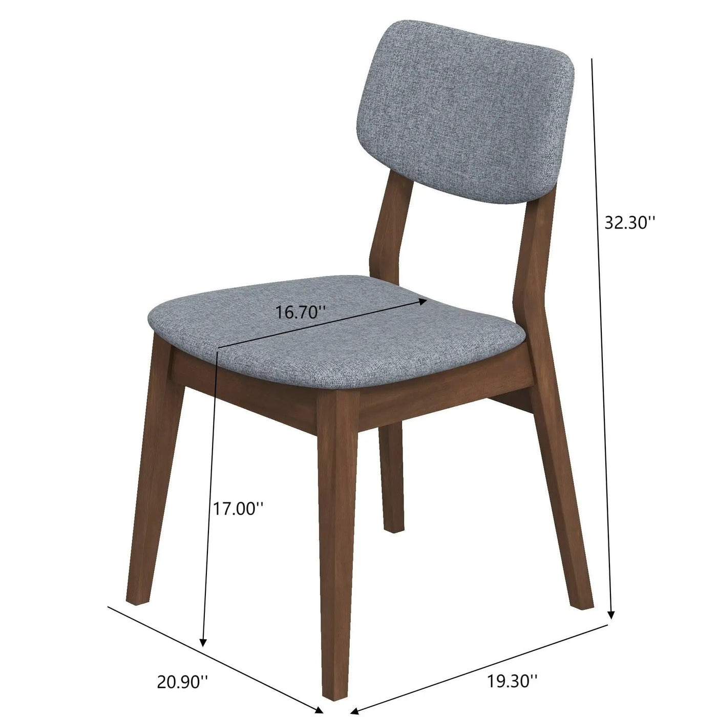 Carlos - Solid Back Side Chair (Set of 2) by Unique Piece Furniture
