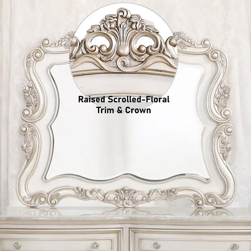 Gorsedd - Mirror - Golden Ivory by Unique Piece Furniture