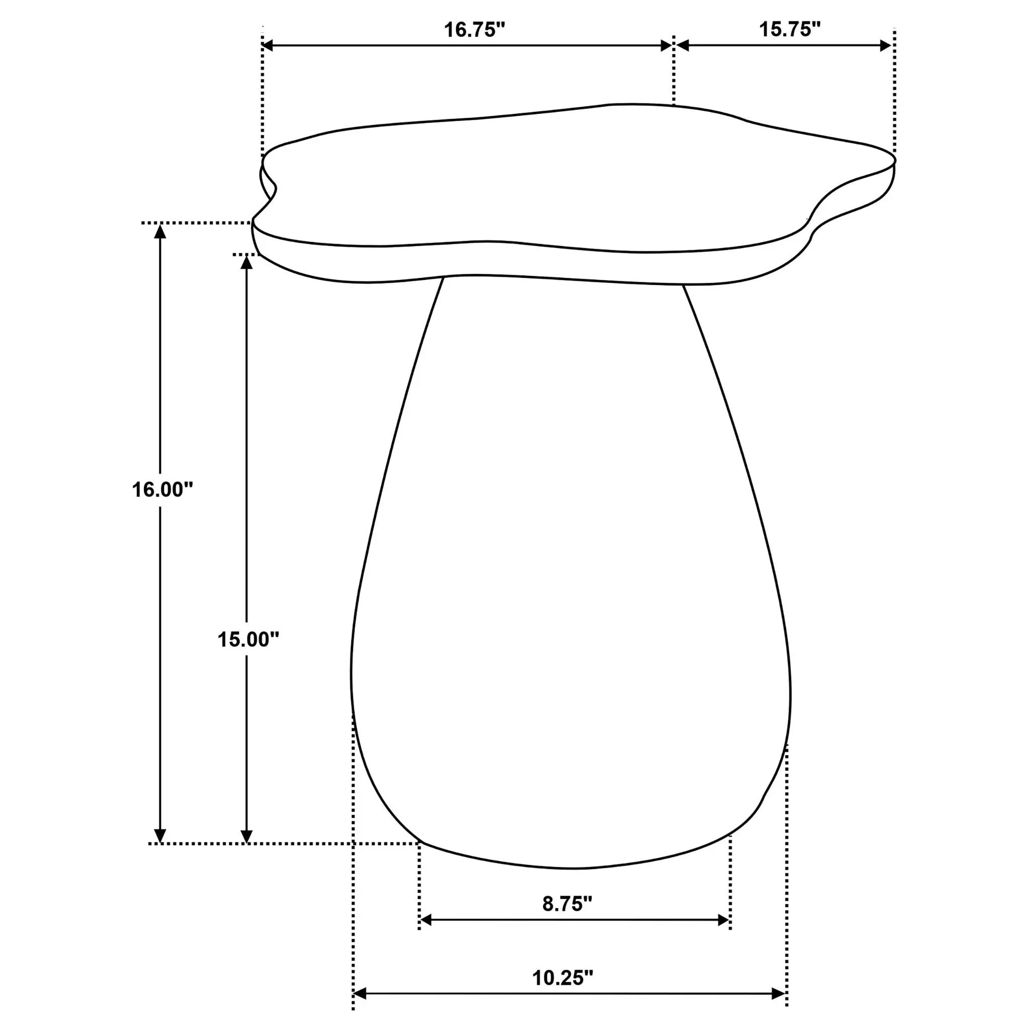 Trevor - Side Table With Cloud Shaped Top by HouseOfZazla
