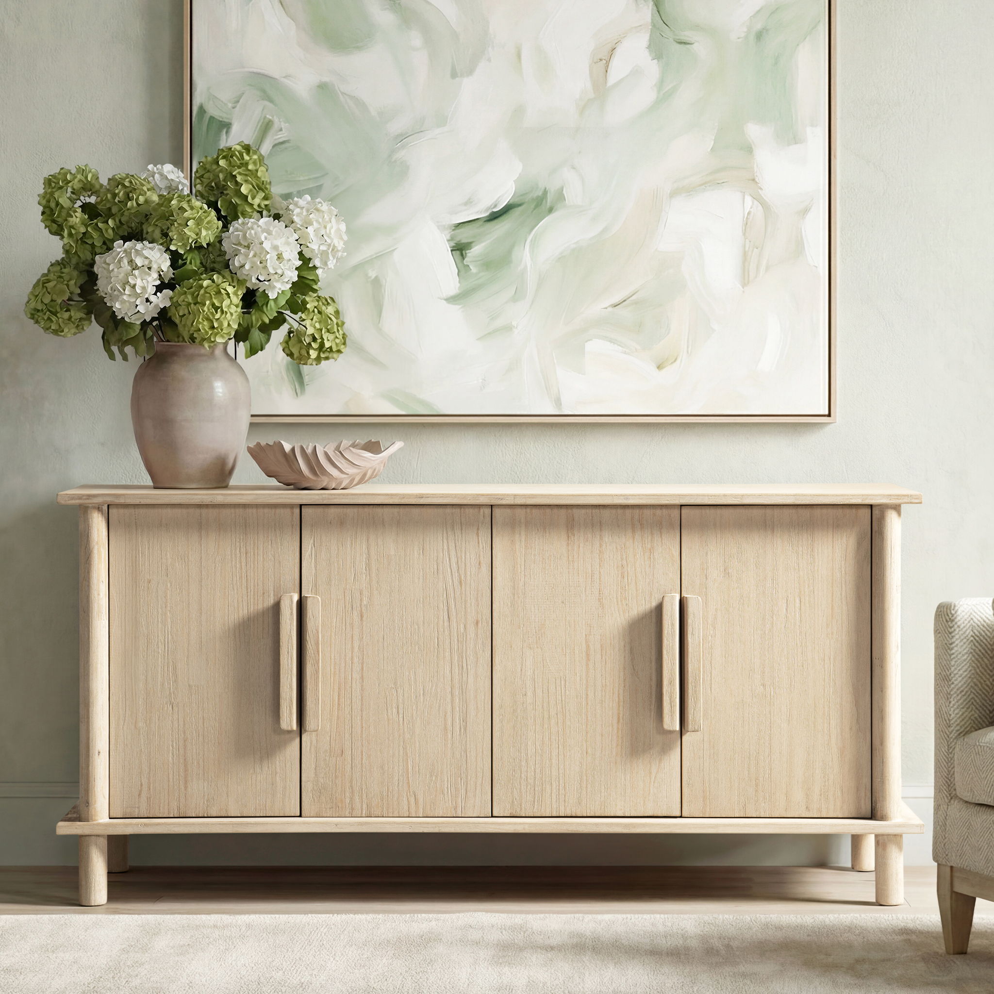 Milo - 4 Door Sideboard - Natural by HouseOfZazla