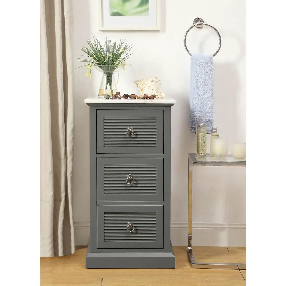 Swart - Cabinet - Marble Top & Gray by Unique Piece Furniture