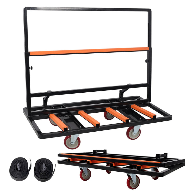 Folding Drywall Cart - 2200 LBS Utility Dolly