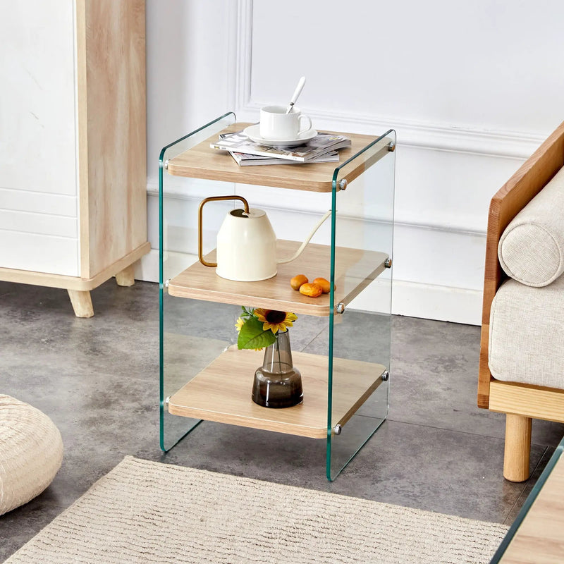 Modern 3 Layer Bedside Cabinet With Storage Function by HouseOfZazla