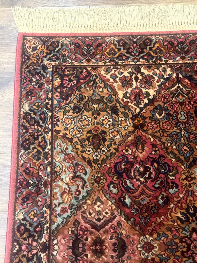 Karastan Rug 3x5 Multicolor Panel Kirman #717, Original 700 Series, Wool Pile, Discontinued by Jewel Rugs